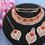 Red designer function wear ad necklace set