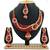 Red designer function wear ad necklace set
