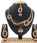 Multicolor designer function wear ad necklace set