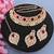 Maroon designer function wear ad necklace set