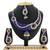 Blue designer function wear ad necklace set