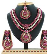 Multicolor designer function wear ad necklace set
