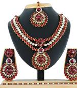 Multicolor designer function wear ad necklace set