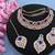 Blue designer function wear ad necklace set