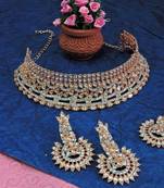 Multicolor designer function wear ad necklace set