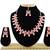 Pink designer function wear ad necklace set