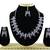 Blue designer function wear ad necklace set