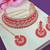 Red designer function wear ad necklace set