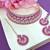 Purple designer function wear ad necklace set
