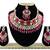 Red designer function wear ad necklace set