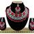 Red designer function wear ad necklace set