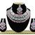 Pink designer function wear ad necklace set