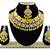 Yellow designer function wear ad necklace set