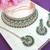 Green designer function wear ad necklace set