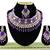 Purple designer function wear ad necklace set