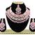 Pink designer function wear ad necklace set