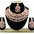 Orange designer function wear ad necklace set