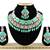 Green designer function wear ad necklace set