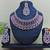 Purple designer function wear ad necklace set