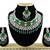 Green designer function wear ad necklace set