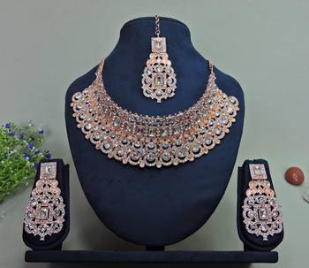 Multicolor designer function wear ad necklace set 1