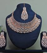 Multicolor designer function wear ad necklace set