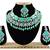 Green designer function wear ad necklace set