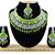 Green designer function wear ad necklace set