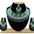 Green designer function wear ad necklace set