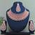 Pink designer function wear ad necklace set