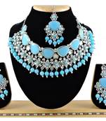Turquoise designer function wear ad necklace set
