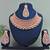 Orange designer function wear ad necklace set