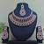 Blue designer function wear ad necklace set