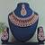 Maroon designer function wear ad necklace set