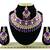 Purple designer function wear ad necklace set