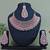 Purple designer function wear ad necklace set
