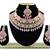 Pink designer function wear ad necklace set