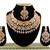 Orange designer function wear ad necklace set