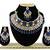 Blue designer function wear ad necklace set