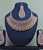 Grey designer function wear ad necklace set