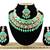 Green designer function wear ad necklace set