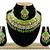 Green designer function wear ad necklace set