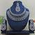 Blue designer function wear ad necklace set