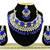 Blue designer function wear ad necklace set