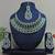 Green designer function wear ad necklace set