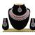 Red designer function wear ad necklace set