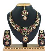 Multicolor designer function wear ad necklace set