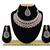 Maroon designer function wear ad necklace set