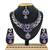 Blue designer function wear ad necklace set