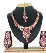 Multicolor designer function wear ad necklace set